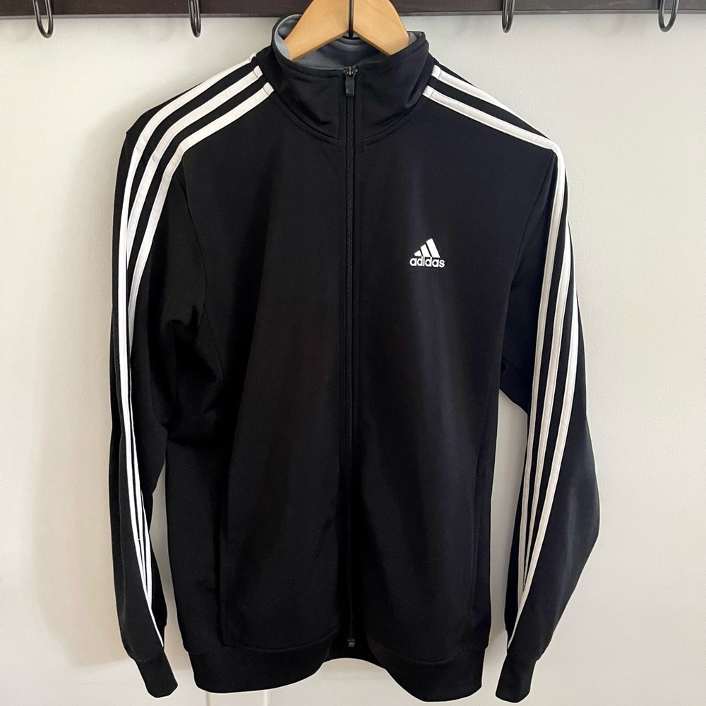 Adidas 3-Stripes Track Jacket Black Size S